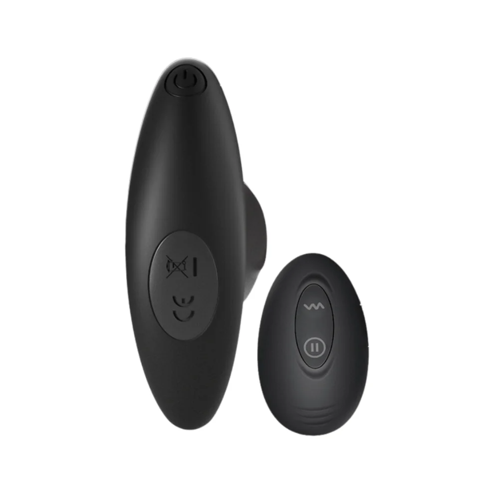 Plug anal vibratório em silicone com controle remoto – Dia do orgasmo